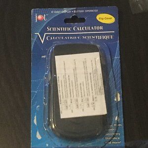 10 Digit Scientific Calculator, Battery Powered, Flip Case, Good Condition